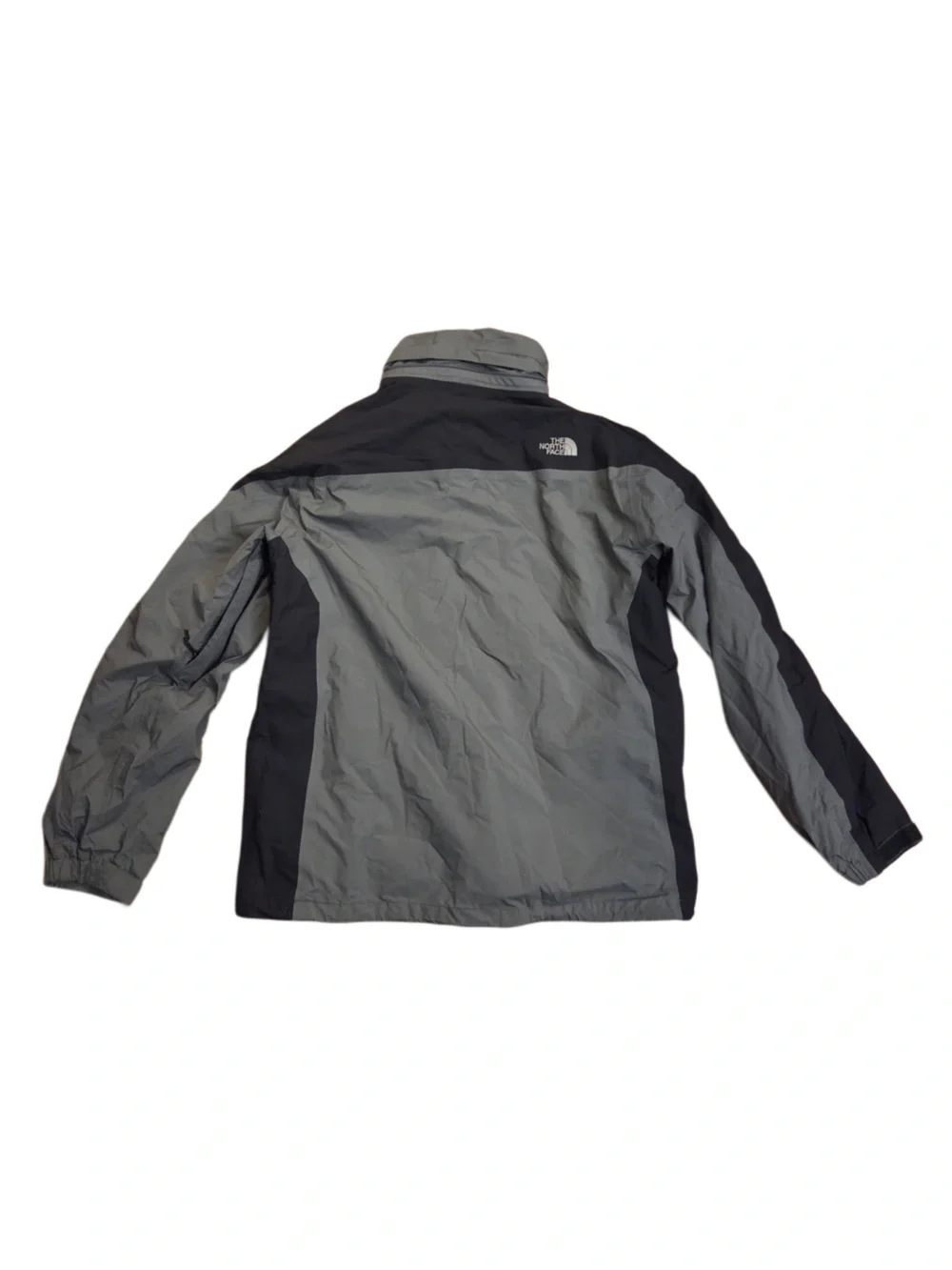 The North Face Gray and Black Men's Rain Jacket